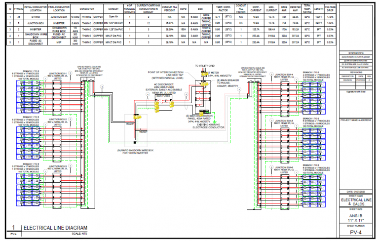 Electrical Line diagram Heaven solar